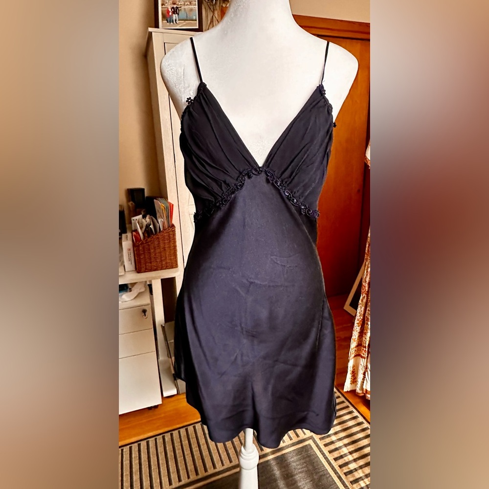 Navy Silk VS Nighty